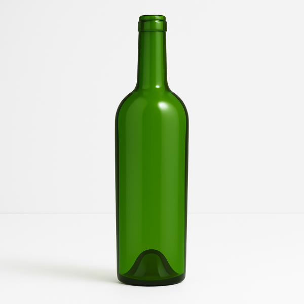  Botella de vino verde 750 ml x 12 un