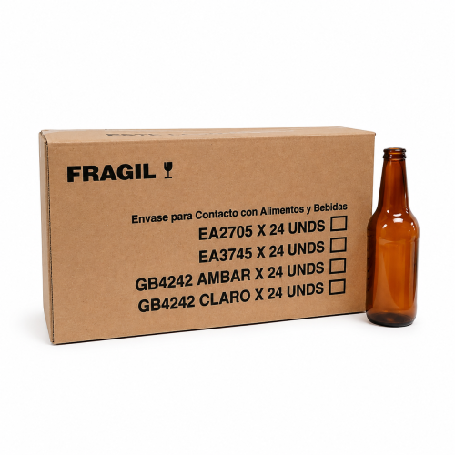 Botella de Cerveza Ambar 330 mL