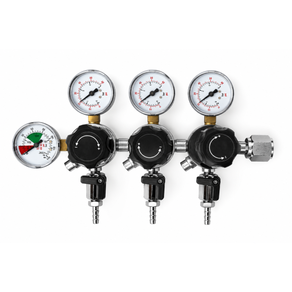 Regulador de CO2 3 vias