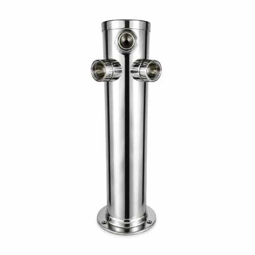Torre de cerveza redonda de 3 vias sin grifos