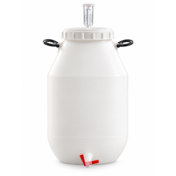 Fermentador Plastico Con Termometro, Airlock Y Valvula De Salida - 60 LT