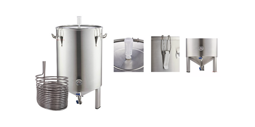 Fermentador Cónico en Acero Inox 60 Litros