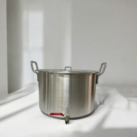 Olla en aluminio con válvula de salida- 30 lt